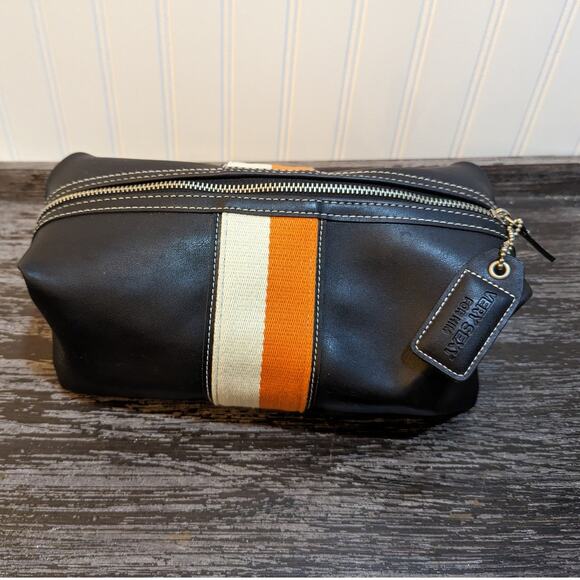 Victoria's Secret Other - Victoria's Secret Vintage Very Sexy for Him Black/Orange/White Shave/Hygiene Bag